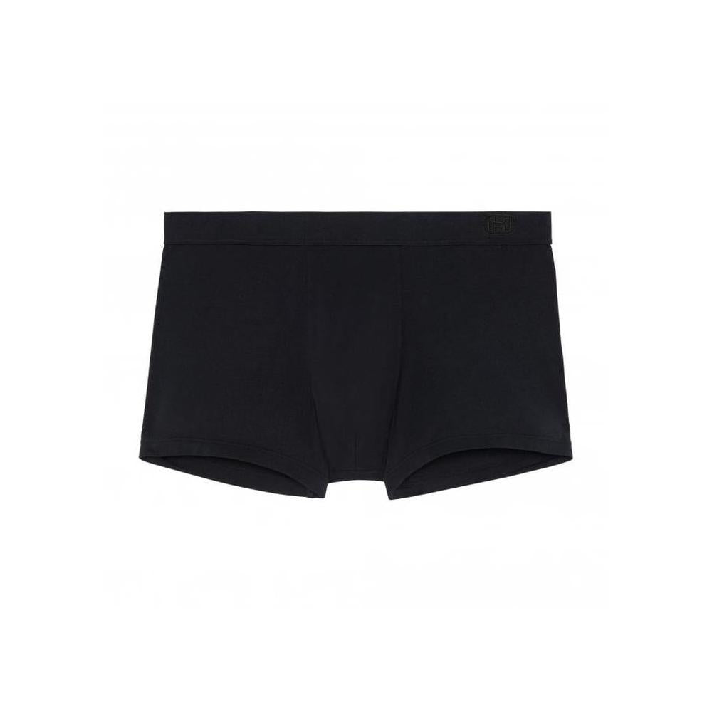 HOM-Supreme Cotton Boxer Trunk, Black-UNDERU