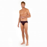 HOM-HO1 Tencel Soft Mini Brief, Burgundy-UNDERU