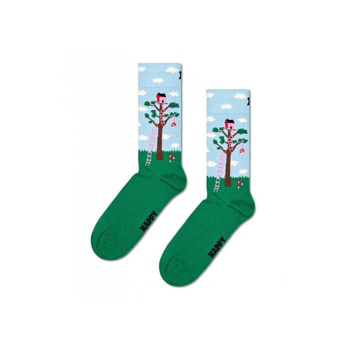 Happy Socks-Treehouse Socks, Green-UNDERU