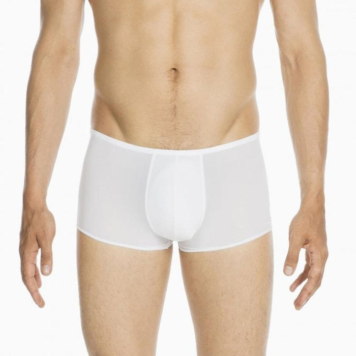 Plume Boxer Trunk, White-HOM-UNDERU