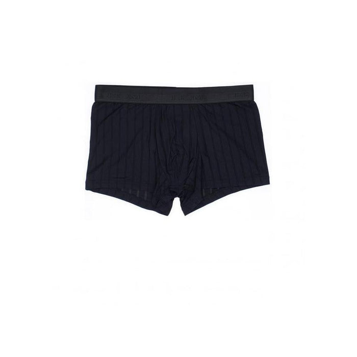 Chic Ribbed Comfort Boxer Trunk, Black-HOM-UNDERU