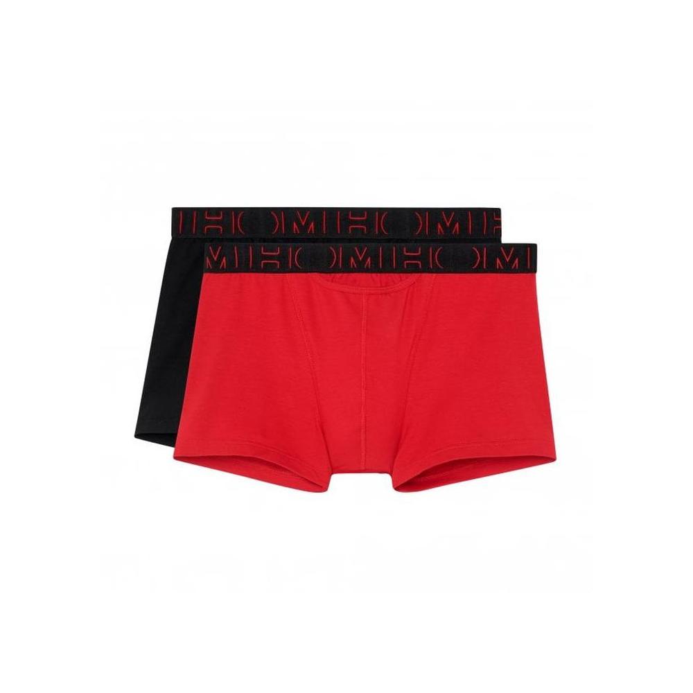 Boxerlines 2-Pack HO1 Boxer Trunks, Red/Black-HOM-UNDERU