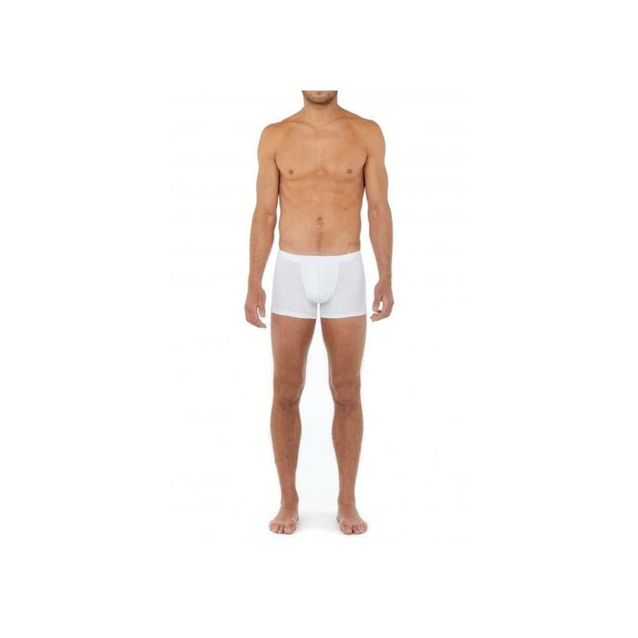 HO1 Tencel Soft Boxer Trunk, White-HOM-UNDERU